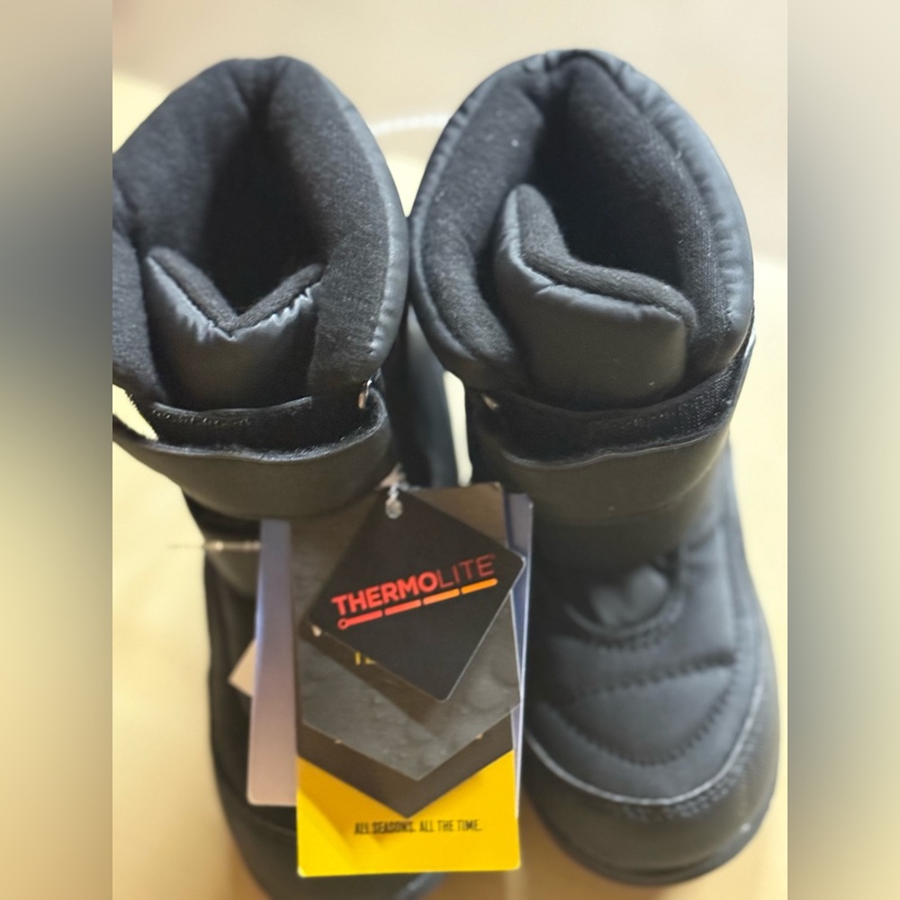 Black Kids Boots by Khombu Thermolite